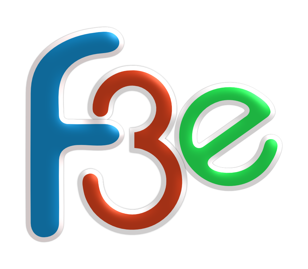 F3E logo